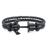 Men Anchor Bracelet PHREP Leather Anchor IP