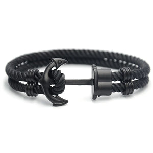 Men Anchor Bracelet PHREP Leather Anchor IP