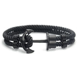 Men Anchor Bracelet PHREP Leather Anchor IP