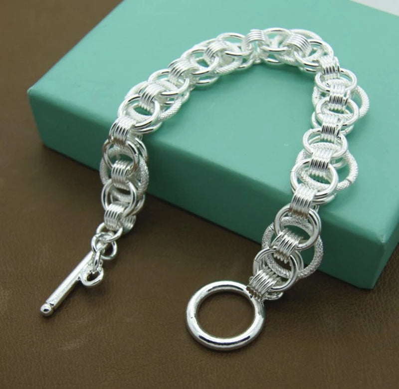 925 Sterling Silver Bracelet DIY Jewelry Gift