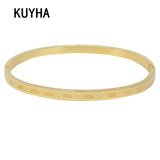 Couples Bracelet Roman Numeral Lover Cuff Bangle Wedding Jewelry