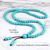 Tibetan Buddha Wrap Bracelets 108 Beads Necklace & Bracelet