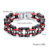 Men Bike Chain Bracelet Stainless Steel Biker Bicycle Motorcycle Link Chain