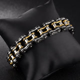 Men Bike Chain Bracelet Stainless Steel Biker Bicycle Motorcycle Link Chain