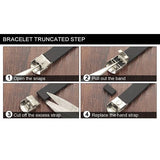 Men Leather Medical Alert Bracelet with Disease engraving