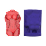 Men Body Scented Gypsum Candle Silicone Mold DIY Crafts
