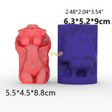 Men Body Scented Gypsum Candle Resin Mold Silicone Mould DIY Soap Decor