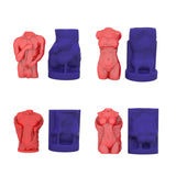 Men Body Scented Gypsum Candle Silicone Mold DIY Crafts