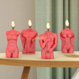 Men Body Scented Gypsum Candle Resin Mold Silicone Mould DIY Soap Decor