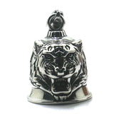 Men Boy 316L Stainless Tiger Biker Bell Pendant