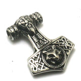 Men Boy 316L Stainless Steel Thor's Hammer Vikings Pendant