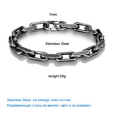 7mm Vintage ChainLink Punk Rock Bracelet