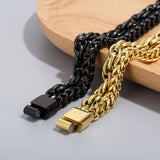 Men Bracelet Double Layer Chains Bangle Decor for Dating Party