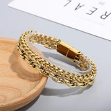 Men Bracelet Double Layer Chains Bangle Decor for Dating Party