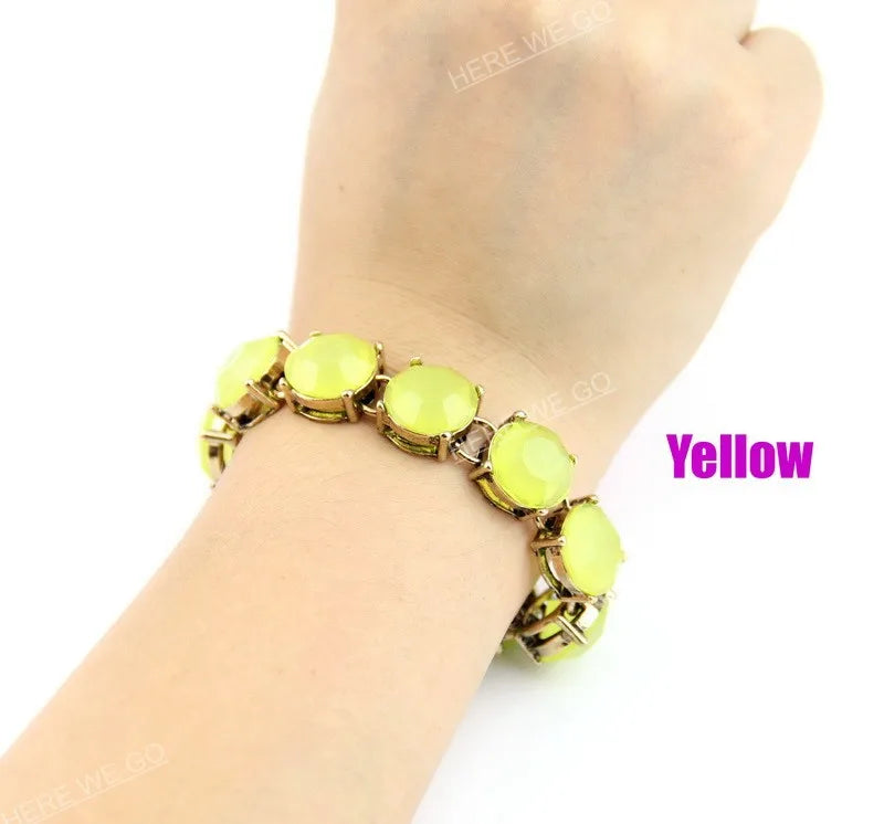 Neon Dot Beads Bracelets for Men and Women