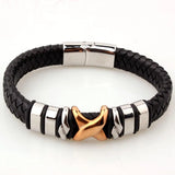12mm Skin Men Bracelet with 361L Stainless Steel Buckle