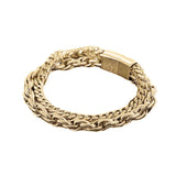Men Bracelet Metal Double Layer Chains Bangle Hand Decorations