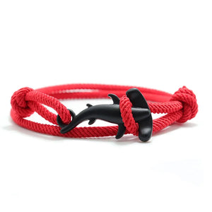 Men Bracelet Rope Double Layer Adjustable Charm Bracelet