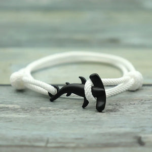 Men Bracelet Rope Double Layer Adjustable Charm Bracelet