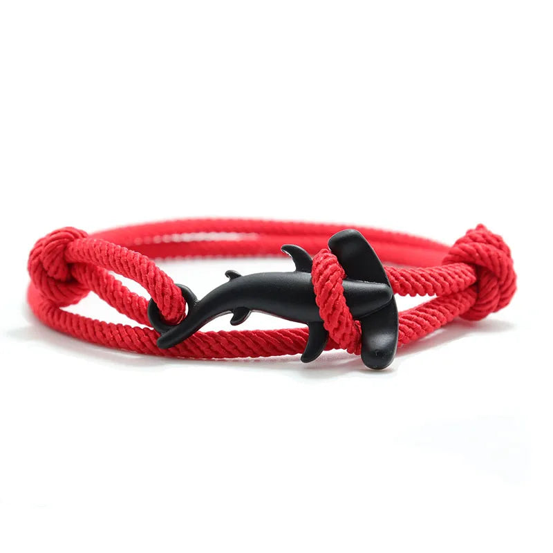 Men Bracelet Rope Double Layer Adjustable Charm Bracelet