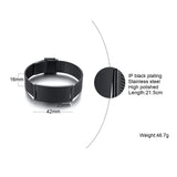 Men's Mesh Watch Bands Bracelet Stainless Steel Wristband