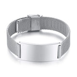 Men's Mesh Watch Bands Bracelet Stainless Steel Wristband