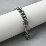 Vintage Punk Stainless Steel Cuban Chain Bracelet