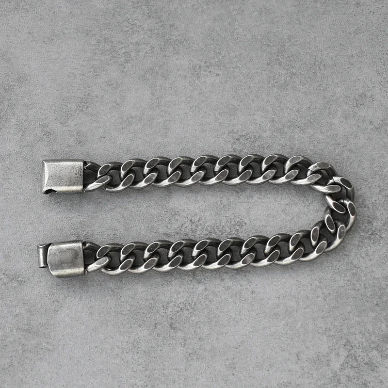Vintage Punk Stainless Steel Cuban Chain Bracelet