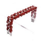 Men Bracelets Biker Chain Link Stainless Steel Retro Red Jewelry