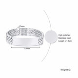 Engraved Men's Bracelet - We Will Always Remember You My DAD