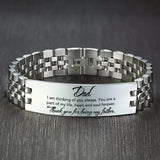 Engraved Men's Bracelet - We Will Always Remember You My DAD