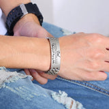 Engraved Men's Bracelet - We Will Always Remember You My DAD