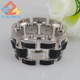Men Bracelets High Stainless Steel Bangles Punk Jewelry Accessories