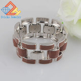 Men Bracelets High Stainless Steel Bangles Punk Jewelry Accessories