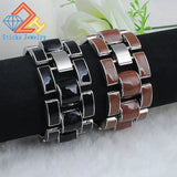 Men Bracelets High Stainless Steel Bangles Punk Jewelry Accessories