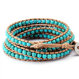 Men Bracelets Turqouise Yoga Bohemia Steampunk Bracelet Femme