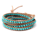 Men Bracelets Turqouise Yoga Bohemia Steampunk Bracelet Femme