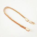 Men Bracelet 585 Rose Copper Wide Link Chain Jewelry