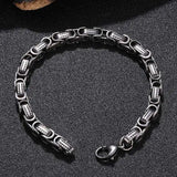 Men Bracelets Stainless Steel Link Chain Bangles Wrist Jewelry