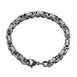 Men Bracelets Stainless Steel Link Chain Bangles Wrist Jewelry