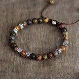 Men Bracelets Steampunk Beads Macrame Bracelets