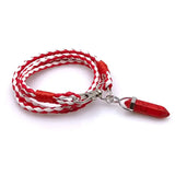 Vintage Stone Leather Bracelet Men Gift Jewelry