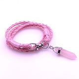 Vintage Stone Leather Bracelet Men Gift Jewelry