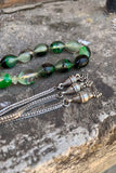 Men Cat Eye Rosary with Cross Pendant