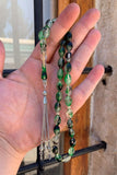 Men Cat Eye Rosary with Cross Pendant