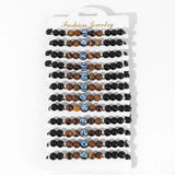 Men Charm Bracelets 12 Constellation 12Pcs/Set High Natural Stone Yoga Bracelets