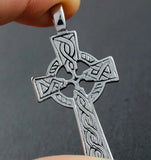 Men Charm Irish CROSS Ireland Pendant Stainless Steel Jewelry