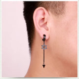 Hiphop Punk Hypoallergenic Titanium Steel Ear Clip Earrings
