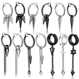 Hiphop Punk Hypoallergenic Titanium Steel Ear Clip Earrings
