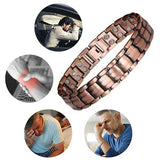 Men Copper Magnetic Therapy Bracelet for Arthritis Pain Relief